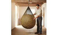 Long-Lasting Large Hay Net Bag Easy to Fill Horse Hay Feeder Net Abrasion Resistant Farm Supply Treated for Stable, Barn