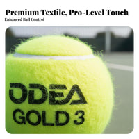 60 Pieces Ball Machine Compatible Pressureless Tennis Balls All Court Use Tennis Training Balls Thickened Core for Beginners, Outdoor Courts