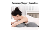 Multi-Functional Cervical Neck Pillow Two-Level-Height Memory Foam Neck Pillow Machine Washable Cover for Office Workers, Sleeping, Bedroom