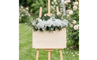60cm Flower Strip with Green Leaves Decorative Artificial Rose Garland Flexible Artificial Floral Swag Portable for Brides, Mirrors
