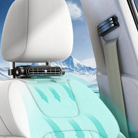 3-Speed Car-Mounted Seat Fan Slim Adjustable Car Fan Rectangular