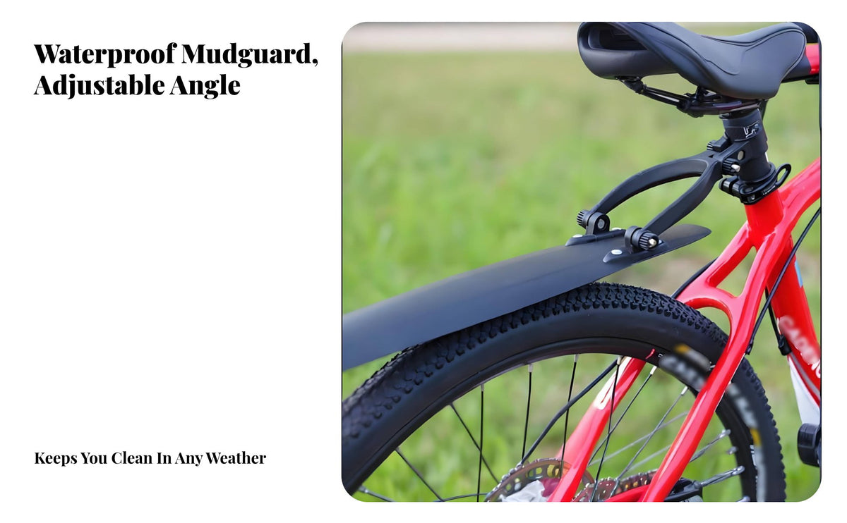 2 Pieces Mountain Bike Mudguard Set Weather-Resistant Protection Mountain Bike Fenders Instant Detach Two-Wheeler Mudguards