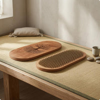 Wooden Foot Massage Board Tree Engraving Foot Massage Board Relaxation Tool Extended Physical Wellness Acupressure