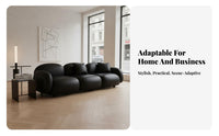 Minimalist Design Bubble Couch Unique Shape Rounded Bubble Couch High-Resilience Foam Sofa Ergonomic Support for Business Owners, Interior Designers, Small Apartment, Reception Area, Boutique, Bedroom
