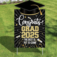 of 2025 Graduation Sign Waterproof 2025 Graduation Party Sign Outdoor Decoration for Graduates