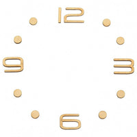 Wood Grain Self-Adhesive Clock Numerals Easy to Install Craft Supply