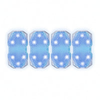 4 Pieces Compact Car Ambient Light Wireless Car Interior Light Bright Under-Dash LED Lights Color-Changing for Trunk