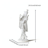 Krishna Statue with Flute Small Deity Idol Decorative for Altar, Meditation Room