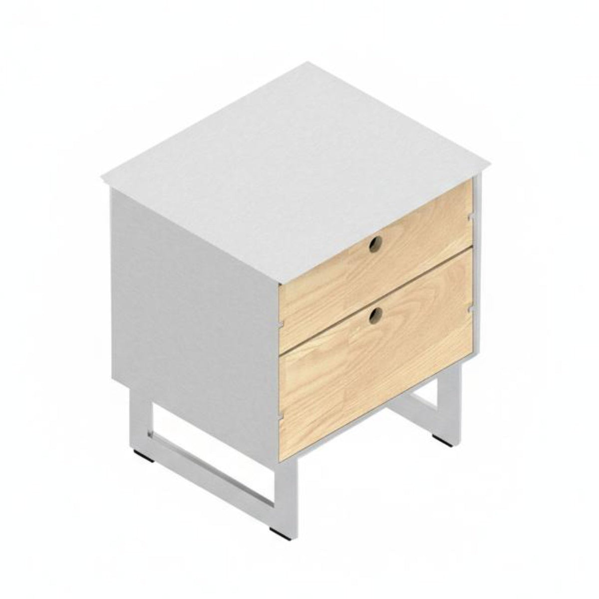Modernist Design Bedside Vanity Table mid-centuryera Modern design Nightstand Integrated Mirror Bedroom Furniture Minimalist Aesthetic for Homeowners, Adults, Guest Room, Apartment