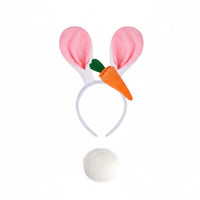 Animal Headband Ears Headband Korean Style Hare Ear Hairband Lightweight Easter Bunny Ears for Festivals, Cosplay