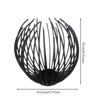 Airy Candle Holder with Cup Base Metal Wire Candle Holder Elegant Tabletop Accent Decorative for Dining Table, Candlelight Dinner