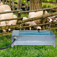 Automatic Livestock Water Trough Stainless Steel Livestock Water Trough Outdoor Waterer for Horses, Cattle, Farm, Pasture, Kennel
