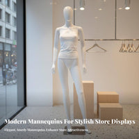 Easy to Assemble Full Body Female Mannequin Stable Metal Base White Display Figure Long-Lasting Lifesize Fashion Model Form Lightweight for Boutique Owners, Visual Merchandisers, Online Sellers, Boutiques, Tailor Shop, Design Studio, Shopping Malls
