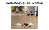 Home Ballet Practice Bar Stable Base Portable Dance Bar Non-Slip Feet Portable Dance Barre for Dancers, Beginners, Gym