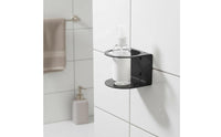 Wall Mount Spray Bottle Rack Screwless Installation Shampoo Bottle Holder Spray Can Holder Easy to Install for Bathroom, Garage