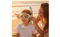 Adjustable Kids Snorkel Set Wide-View Snorkeling Mask with Snorkel Soft Silicone Gear Comfortable for Beginners