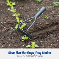 Weeding Rake, Garden Hoe, Metal Weeder, Soft Soil, Vegetable Patch, Assembled Handle, Sturdy Gardening Tool
