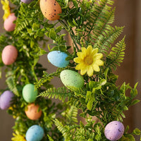 Artificial Leaf Vine 160 cm Easter Garland Spring Decoration with Eggs Realistic Easter Egg Garland Easy Care for Home Kitchen Mantle Fireplace