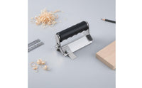 2-in-1 Function Border Banding Trimmer Stainless Steel Body Double-Use Border Trimmer Replaceable Blade Woodworking Chamfering Tool Compact Design for Woodworkers, Carpenters