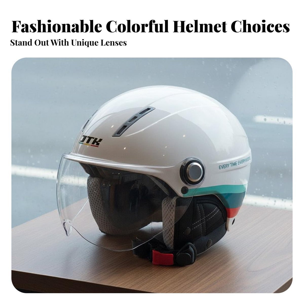 3C Certified Electric Bike Half Helmet All-Season Uncovered Face Commuter Helmet Removable and Washable Lining Safety Headwear ABS Shell for Scooter Riders, Commuters, Commuting, City Riding