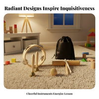 Hand Percussion Assortment Early Education Rhythm Instrument Set Improves Coordination children's Music Kit for Parents, Kindergarten, Classroom, Home