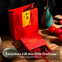 New Year Theme PE Film Shadow Box Hot-Stamped Accents Floating Film Jewelry Box Dustproof for Hobbyists, Adults, Holidays, Home Decoration