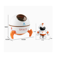 Hinged Dome Spaceship Toy Landing Legs Toy Spaceship Seated Cockpit Astronaut Playset Role Play