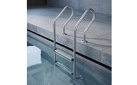 Easy to Install Stainless Steel Pool Ladder Rustproof Pool Ladder with Handrails Stable Step Long-Lasting for Spa
