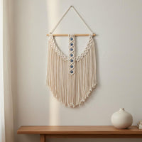 eye Wall Hanging Bohemian Handwoven Macrame Tassel Wall Hanging eye Tapestry for Bedroom