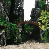 Resin Rockery Decoration Realistic Design Aquatic Pet Fish Habitat Mountain View Decor Aquatic Habitat Rockery Hideout Chinese