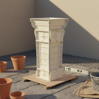 Easy Demolding Roman Column Mold Reusable Balcony Railing Mold Long-Lasting Concrete Pillar Form High-Strength Material for Builders, Contractors, DIY Enthusiasts, Villa Decoration, Outdoor, Garden, Patio