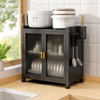 Dish Rack Kitchen Rack 60cm 2-Tier Draining Kitchen Organizer