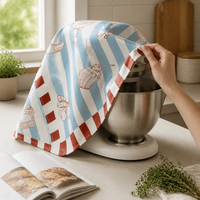 Korean-Style Dopamine Dust Cover for Home Appliances, Microwave Oven Oil-Proof Cloth, All-Season