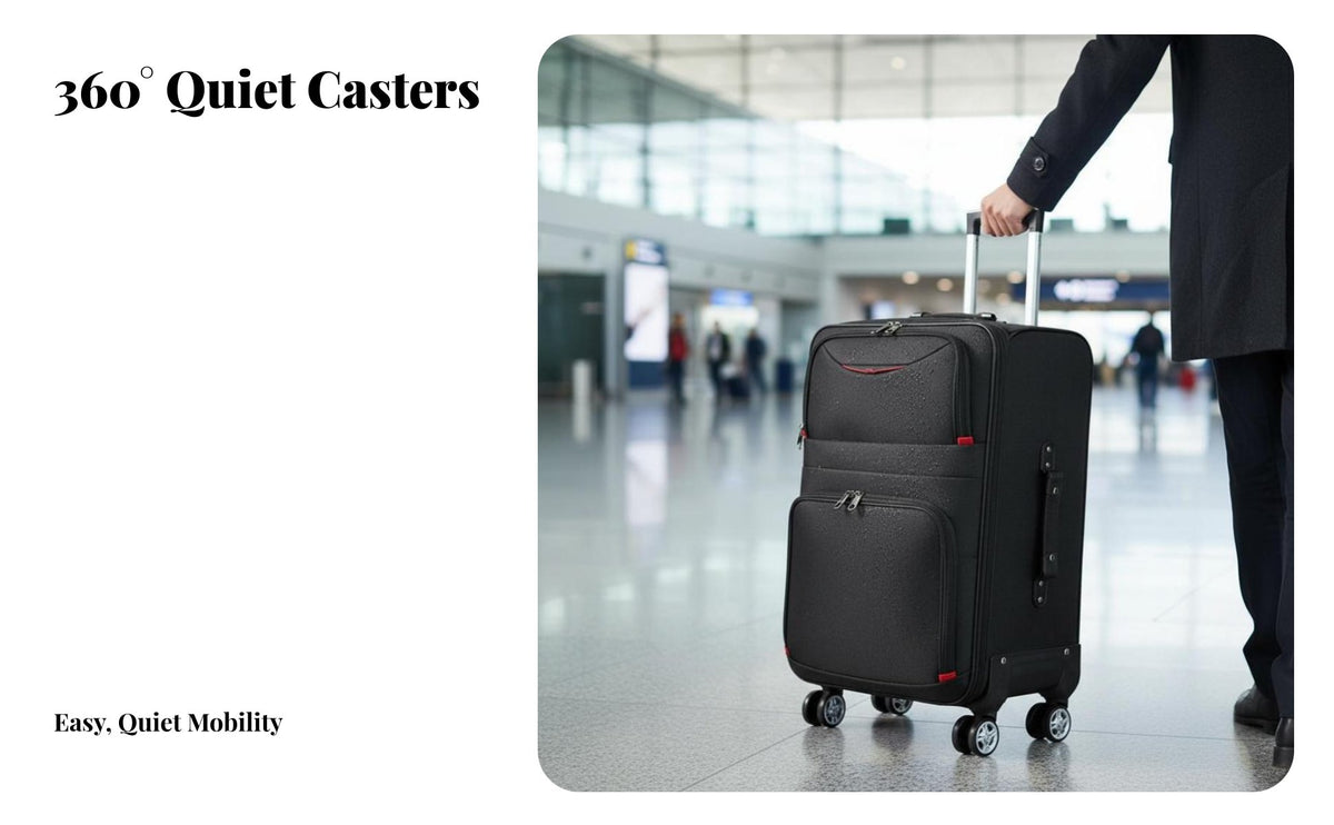 Soft-Sided Suitcase Large Capacity Softside Luggage Waterproof