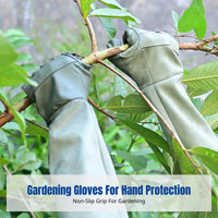 Thickened Protective Gardening Gloves, Anti-Puncture, Waterproof, for Flower Planting, Pet Bath, Anti-Nip