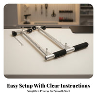 Aluminum Alloy Hand Control Device Adjustable Frame Car Hand Controls Padded Grip Disabled Driver Control Mounting Points