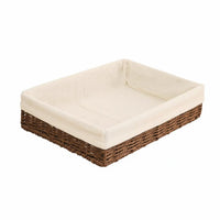adaptable Woven Basket Set Handwoven Rectangular Woven Basket Decorative Household Storage long-lasting Construction for Parents, Decor lovers, Homeowners, Living Room, Desktop, Nursery, Bedroom