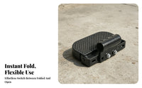 2 Pieces Foldable Footrest Folding Foot Pegs Thickened Material Foldable Passenger Footrest for Passengers
