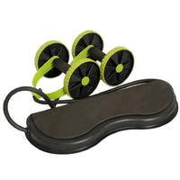Ergonomic Abdominal Roller with Resistance Bands Stable Ab Roller with Knee Pad Beginner-Friendly Fitness Equipment Compact for Home Gym, Indoor Workouts