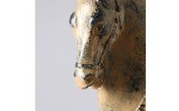 Vintage Horse Sculpture Textured Finish Resin Horse Figurine Home Decor for Study