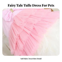 Cute Design Small Dog Summer Dress Layered Skirt Puppy Princess Dress Adorable for Special Occasions, Photo Shoots, Holidays