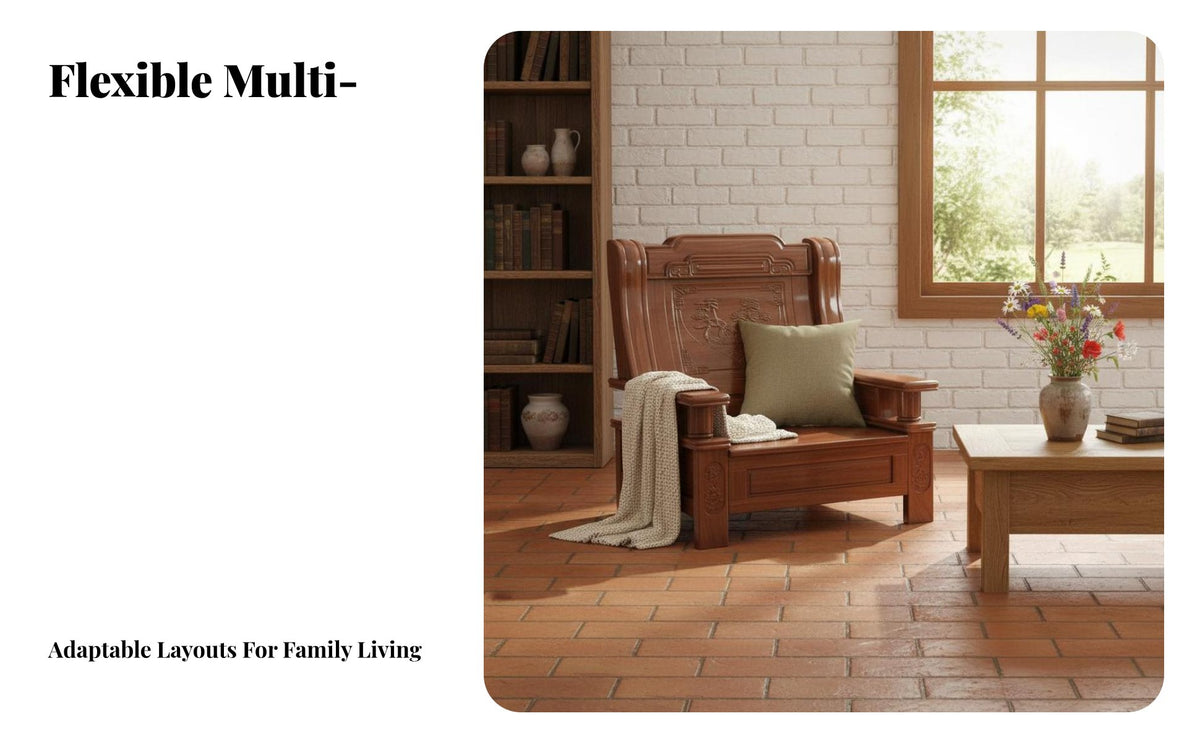 hardwood Wood Construction Carved Frame Couch configurable configuration Traditional living room design Room Furniture High spine supportrest Sofa Set Ergonomic comfort for Families, homeowners, Apartment Dwellers, Home, spaciousplanplan areas