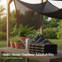 Heavy-Duty Shade Net Protection Cloth with Grommets Heat Insulation Outdoor Sunblock Net for Gardeners, Courtyard, Balcony