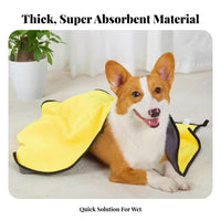 Strong Water Absorption Pet Bath Towel Lint-Non-Shedding Quick Dry Pet Towel Thickened for Grooming, Cleaning, Outdoor