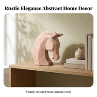 Resin Horse Ornament Faceted House Decoration Rustic
