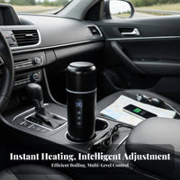 12V 24V Car Kettle Fast Boiling 12V/24V Car Kettle 316 Stainless Steel Liner Portable Hot Water Boiler for Commuters, Truckers, Road Trip, Camping