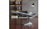 1/100 J-20 Model 1:100 Fighter Jet Model with Stand Collectible Fighter Jet with Stand for Aviation Enthusiasts, Collectors, Showcase, Study