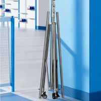 Badmintons Training Stand Adjustable Height Badmintons Practice Pole with Base Telescopic for Solo Trainers, Backyard, Court, Gymnasium