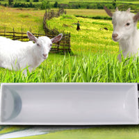 Feeding Trough Low-Profile Livestock Trough Rectangular Livestock Feeder for Farm
