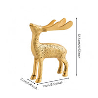 Elk Bottle Opener Engraved Brass Elk Opener Gold-Toned Deer Desk Ornament